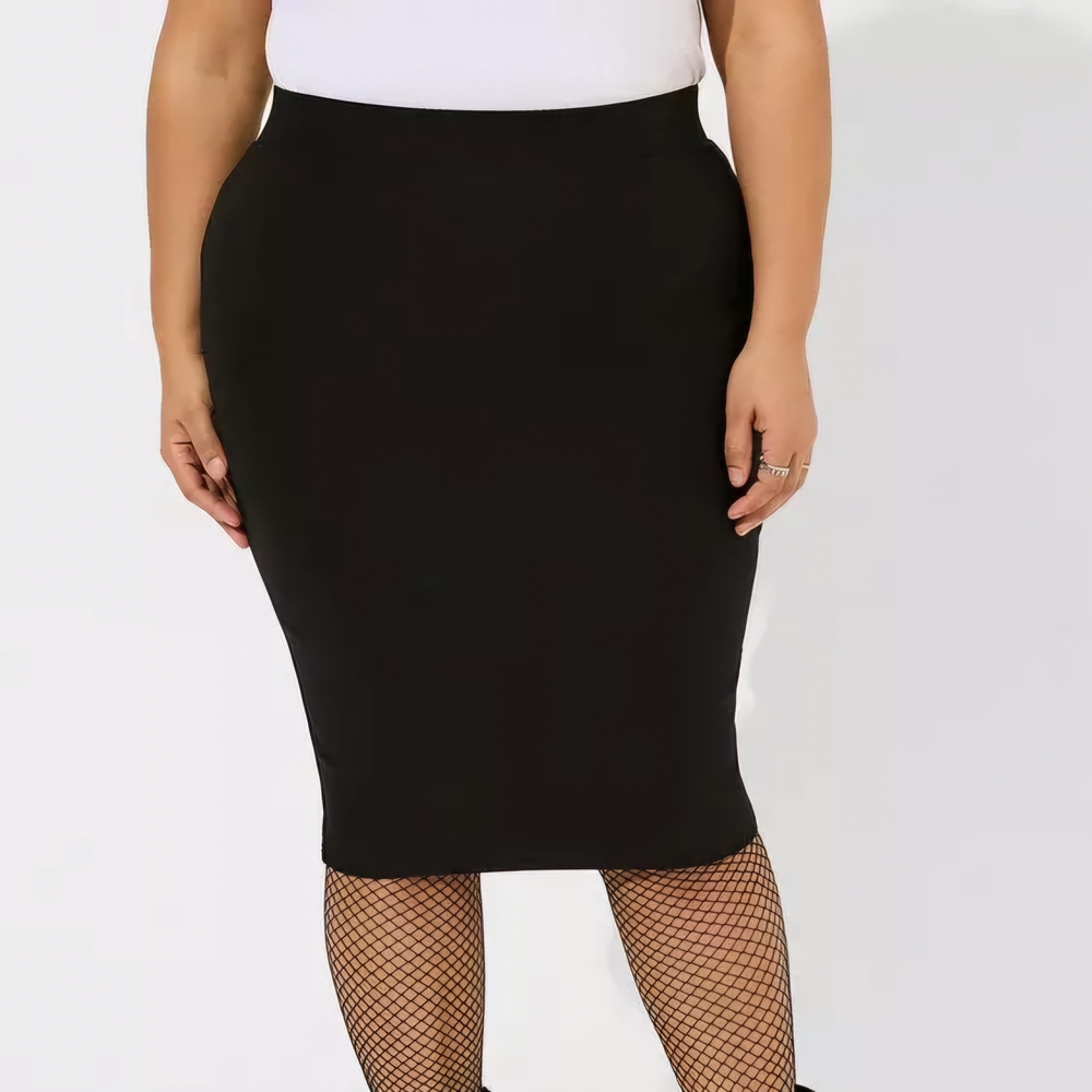 Elegant Black Pencil Skirt